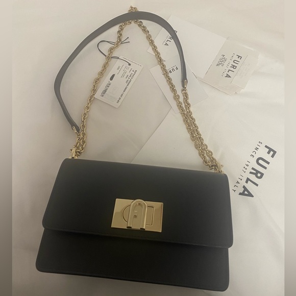 SOLD Furla 1927 Crossbody Mini Nero Bag *NEW* - Picture 9 of 13